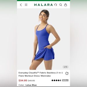 NWT Halara Cloudful workout dress